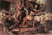 Pieter Aertsen Peasants by the Hearth France oil painting artist